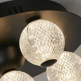 Plafoniera LED design modern Asteroid Led negru