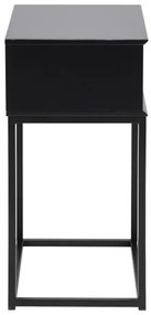 Noptieră CARLY antracit, design modern și finisaj elegant