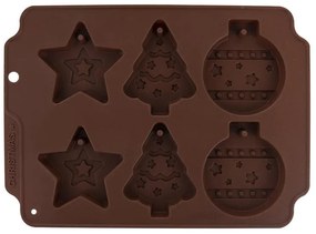 Formă din silicon pentru turtă dulce CRĂCIUN, maro