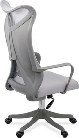 Scaun de birou ergonomic cu suport lombar si spatar inalt OFF 634 gri