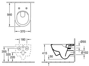 Villeroy & Boch 5614R201 -WC suspendat cu capac SoftClose SUBWAY ceramică/albă