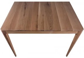 Masa dining, natur, din lemn de stejar, L180 cm, aspect rustic, Ernest
