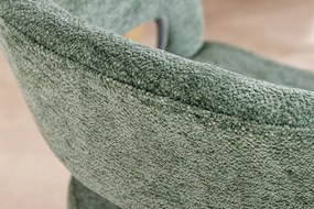 Set 2 scaune, Stofa Structurata, Verde, Metal, Auriu, BOUTIQUE, A-45924 VC