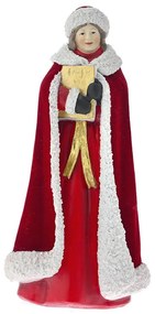 Figurina din rasina Mrs Santa 16 cm x 12 cm x 30 cm