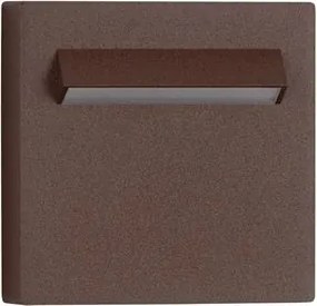 Spot aplicat exterior LED 3000K, IP65 RECTO corten