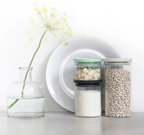 Set 3 borcane stivuibile pentru depozitare alimente Brabantia 1005602, 300/600/1.1L, Multicolor