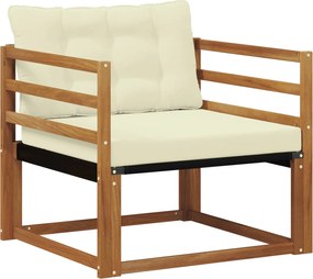 vidaXL Set de canapele de exterior Lemn solid de Acacia și Textilene