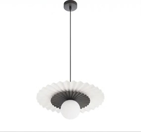 Lustră UMBRA pe cablu, 1xG9/8W/230V, negru/alb