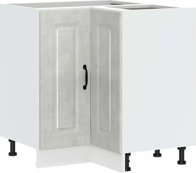 vidaXL Dulap de bază pe colț de bucătărie „Kalmar” gri beton Lemn