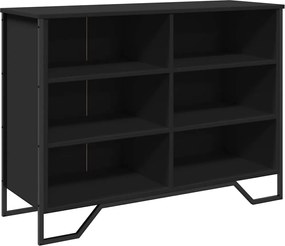 vidaXL Dulap, negru, 101x35,5x74,5 cm, lemn prelucrat