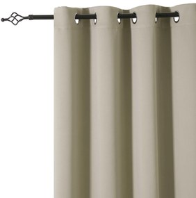 Perdea bej OXFORD 140x250 cm Agatat: Inele metalice