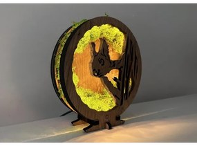 Li-Go 23625/DUB2 - Decorațiune de masă LED reglabilă, 12W/230V, 20x22 cm, stejar