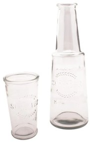 Carafă din sticlă cu pahar Dakls, 800 ml