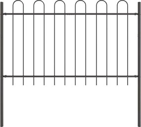 vidaXL Gard de Grădină Gri 1,7 x 1 m Oțel acoperit cu pulbere