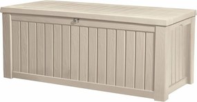Keter cutie de depozitare pentru grădină Rockwood 570 l, crem