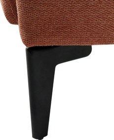 Fotoliu de design, teracota/negru, KAPY