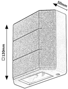 Aplică LED de exterior LIPPA LED/6W/230V IP54 albă Rabalux 7320