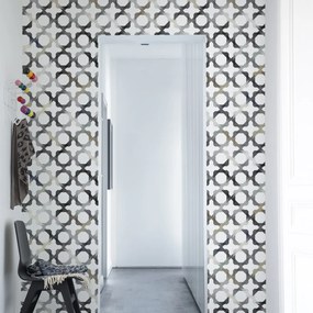Fototapet, Patchwork Play, Grey, repetitiv, Rebel Walls