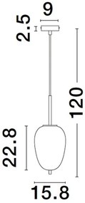 Lustra/Pendul design modern LATO D-15,8cm