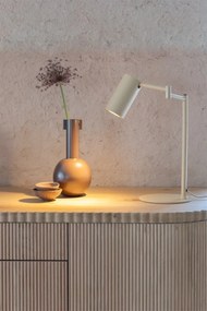 Lampa birou din metal bej cu brat articulat Bilbao