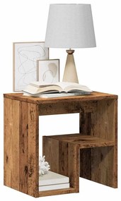 vidaXL Noptiere, 2 buc, lemn învechit, 40x30x40 cm, lemn prelucrat