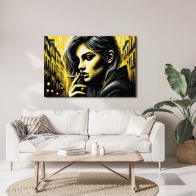 Tablou portret urban de femeie