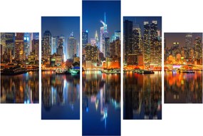 Tablou cu Manhattan noaptea (150x105 cm)