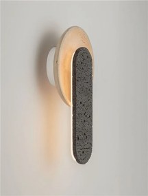 Aplica LED lumina ambientala MAVIS travertin negru, galben