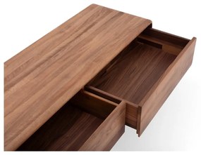 Comodă TV maro din lemn de nuc 220x45x45 cm Fawn – Gazzda