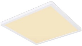 Plafoniera LED design slim Sapana alb 42x42cm