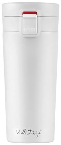 Cană termică Vialli Design Fuori, 400 ml, alb