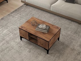 Masă de cafea Clyde (Pin atlantic + Negru). 1089117