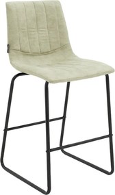 Scaun Bar Desmma Tapiterie Textila Gri Antichizat
