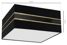 Plafonieră ULTIMO 2xE27/60W/230V negru