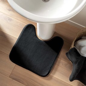 Covoraș de baie negru pentru WC 45x45 cm Vitamine – douceur d'intérieur