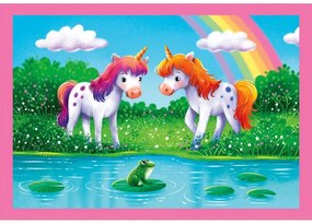 Unicorn One Day Puzzle 4-în-1 Clementoni