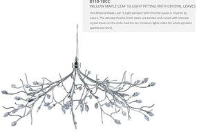 Lustra suspendata design floral Willow 8110-10CC SRT