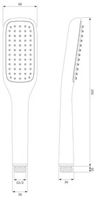 OMNIRES HUDSONX-PCR - Set de duș HUDSONX crom lucios