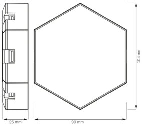 Aplică LED RGBW decorativă dimabilă MAYA LED/1W/230V + telecomandă