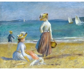 Reproducere tablou Auguste Renoir - Figures on the Beach, 50 x 40 cm