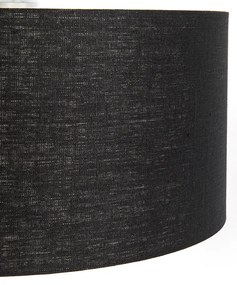Lampă modernă cu pandantiv alb cu abajur negru 50 cm - Combi 1