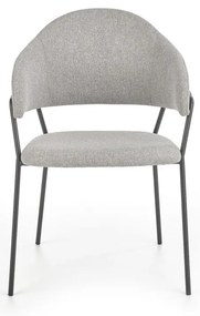 Scaun de bucaterie Derrick, gri/negru