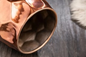 Masuta auxiliara design unicat Organic Orient 30cm, cupru