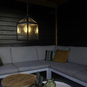 Lampă suspendată inteligentă pentru exterior neagră IP23 inclusiv Wi-Fi G95 - Amsterdam