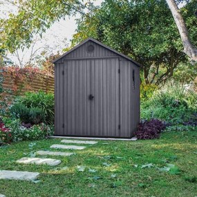 Căsuță de grădină din plastic Darwin 6x6, gri