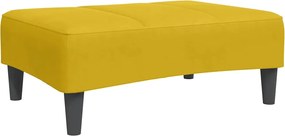 vidaXL Taburet, galben, 77x55x31 cm, catifea