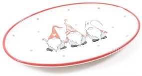 Platou Happy Gnomes, Mercury, 32x21.5 cm, ceramica, multicolor
