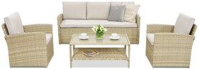 Mobilier terasă Monaco Coffee 5 Garden Point bej