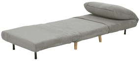 HOMCOM 2 în 1 Fotoliu extensibil Pat pentru oaspeți, cu suport reglabil Cord-Optik 82 cm x 89 cm x 83 cm Gri | Aosom Romania