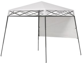 Outsunny Cenador Pliabil 220x220x200 cm cu 1 Perete Lateral Geantă de Transport Impermeabilă și Protecție UV50+ Alb | Aosom Romania
